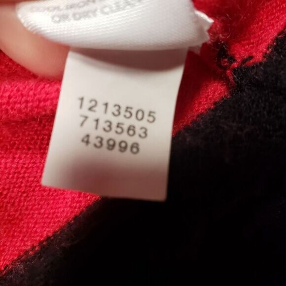 J. Jill Cardigan Sweater Womens Large Pink Red Striped Open‎ Front - Picture 6 of 11